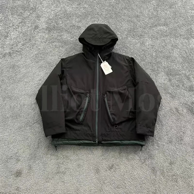 Clothing 3 Different Ways Wearing 3-dimensional Pocket Stormsuit Outdoor Sports Mountain Climbing Running Lining Down Jacket