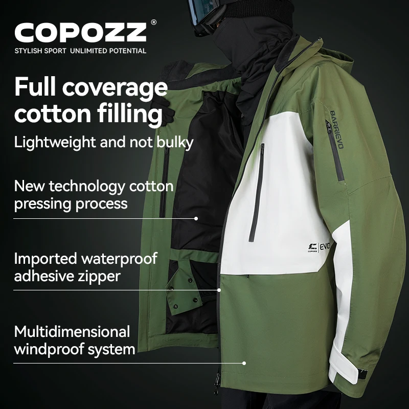 Skiing Coats Winter Warm Women Men Tracksuit Hooded Sports Snowboard Jacket Mountain Female Outwear Windproof Ski Clothes winter jacket ski jacket