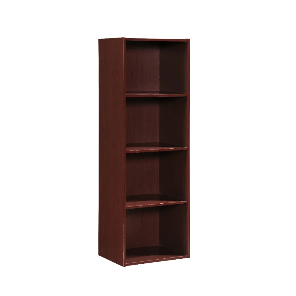 

NEW Hodedah 4-Shelf Wood Bookcase, Mahogany