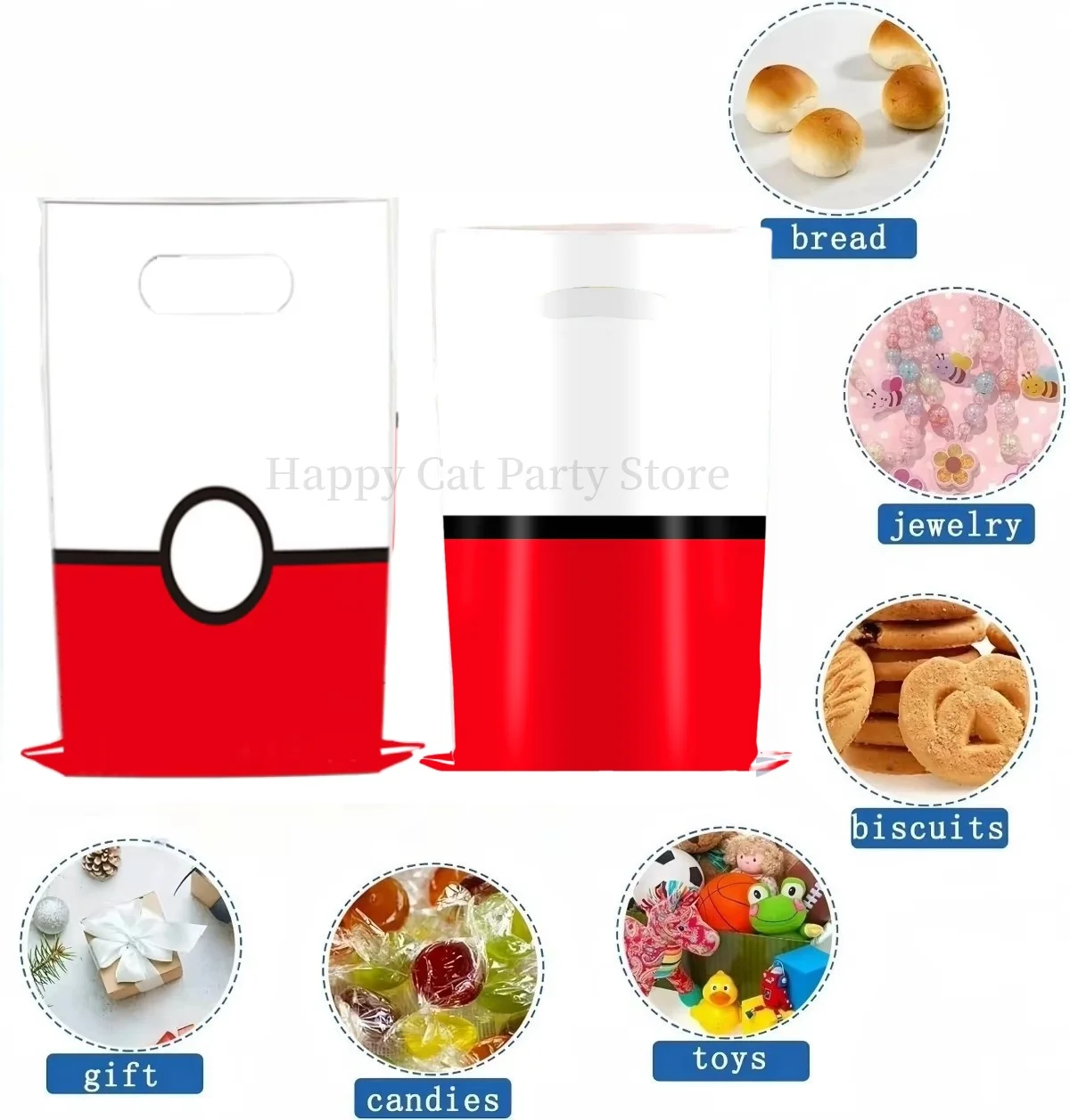 Pikachu Birthday Gift Bag Pokemon Figures Pokemon Gift Bag Pikachu Candy Bag Packaging Giveaway Party Favors Guest Pokemon Gift 2