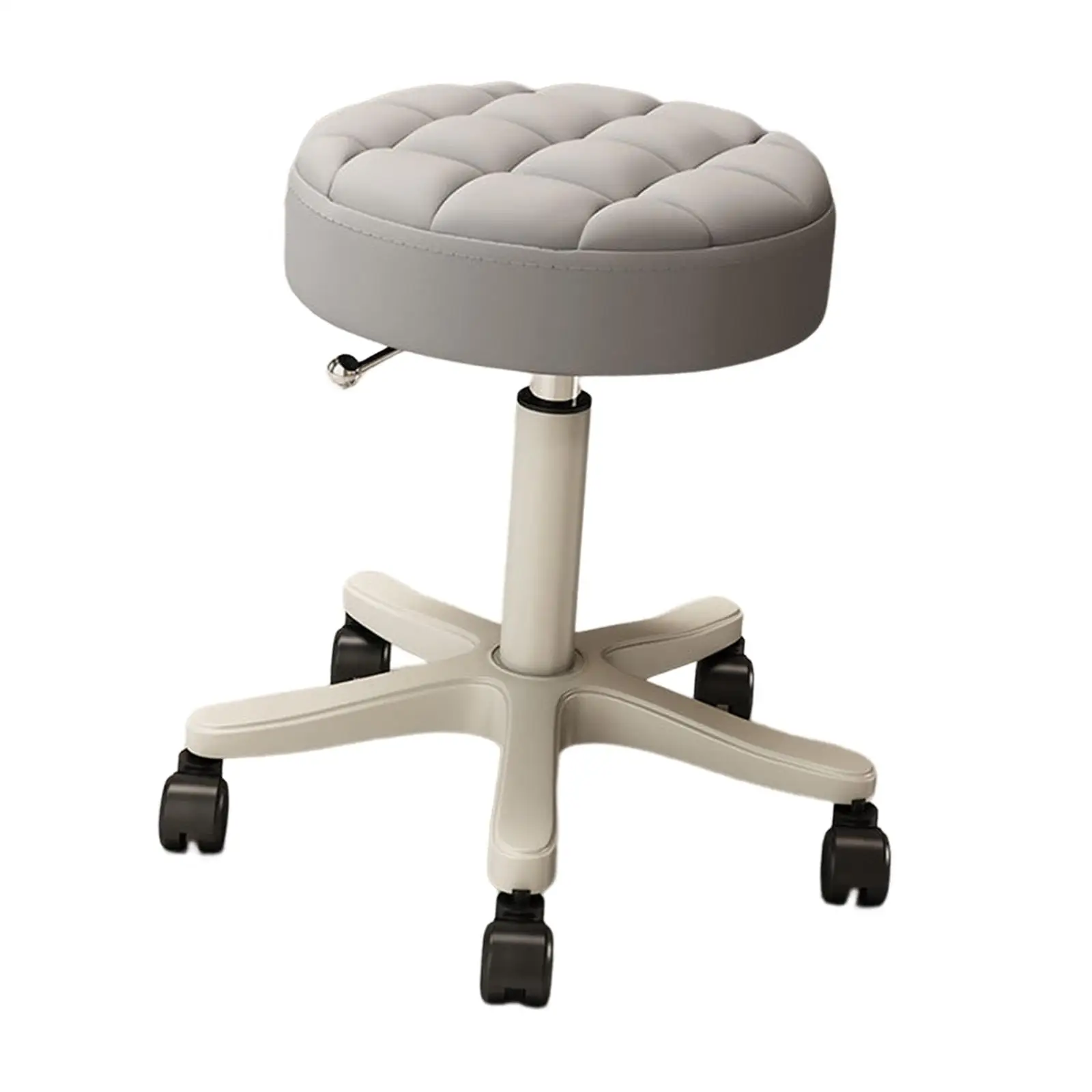 Swivel Salon Stool Heavy Duty Lash Chair 35~45cm Adjust Multipurpose Drafting Bar Stool with Wheels for Barbershop, Housework barber chair