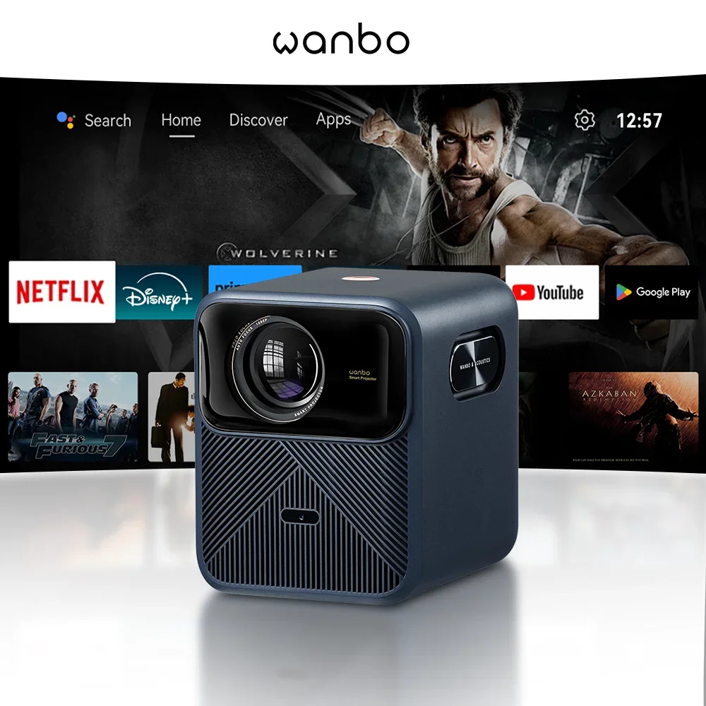 Wanbo Mozart 1 Pro 2025 4K 1200 Ansi Projector Google TV 1080P