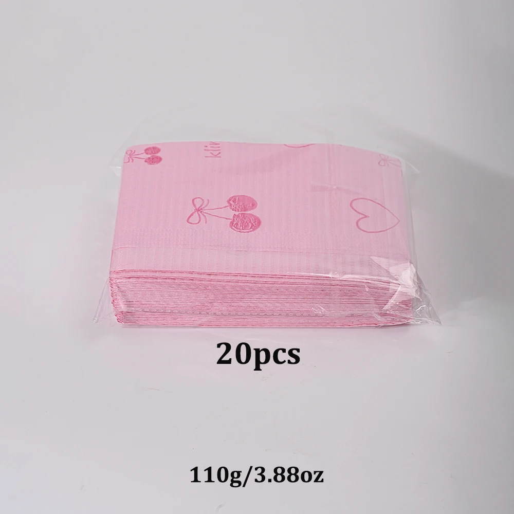 20/50/125 Stück Klimonla Rosa Einweg-Nageltischmatten mit zufälligem Muster, ideal für Maniküre und Nagelkunstschutz – Detail 26