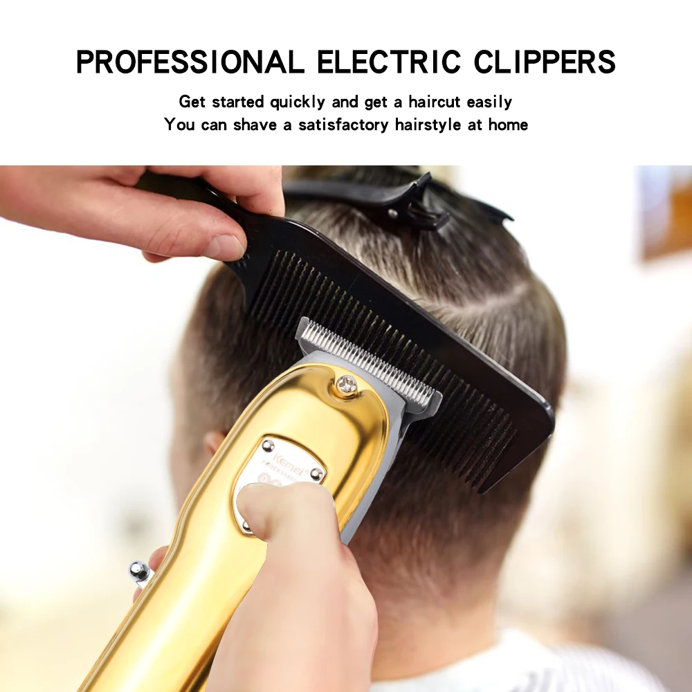 Kemei Professional Men's Hair Clipper USB Rechargeable