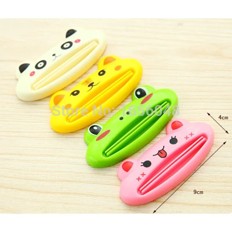 1pcs Creative Cute Cartoon Plastic Easy Toothpaste Tube Dispenser Squeezer Rolling Holder Squeeze Paste Bathroom Supplies