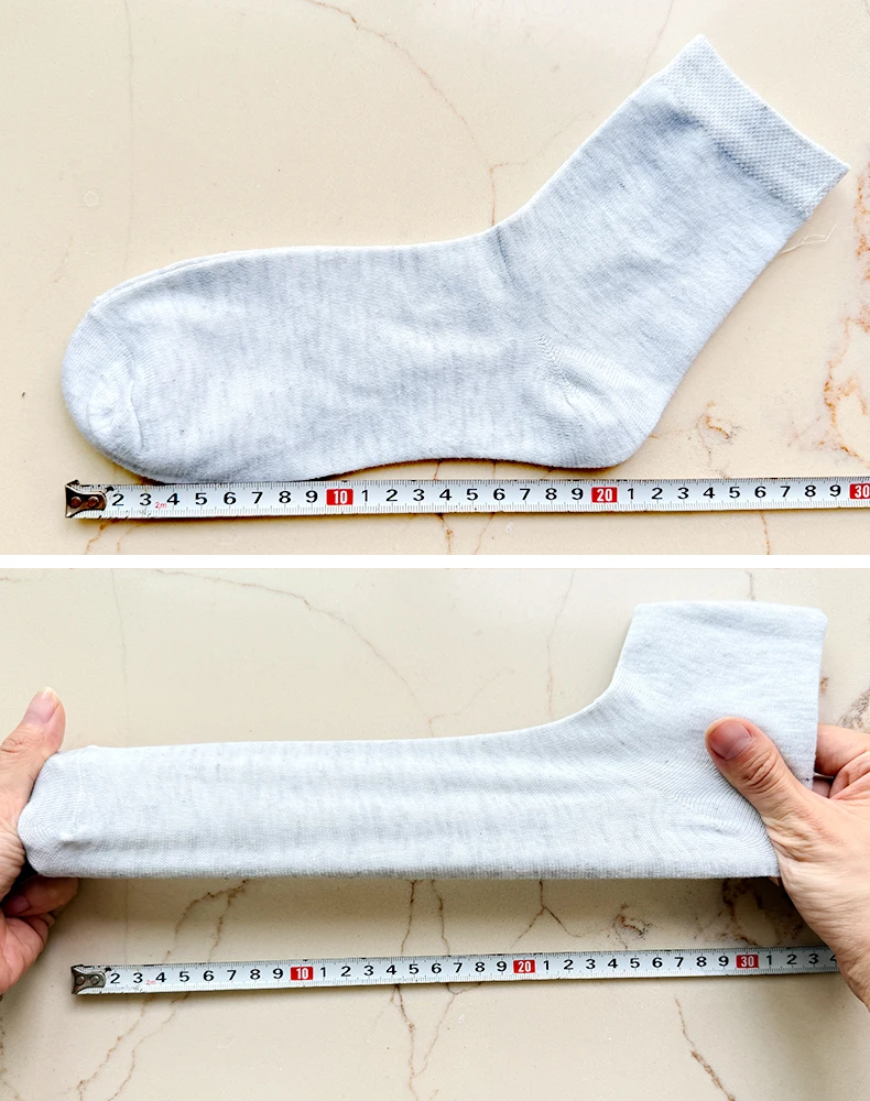 Mens Cotton Crew Socks - 10 Pairs Casual Business Breathable Size 38-45