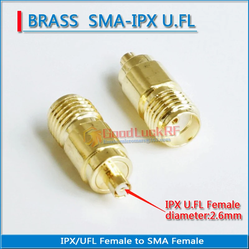 Occus - Adaptador Chapado En Oro SMA Hembra A SMA Hembra, Conector RF