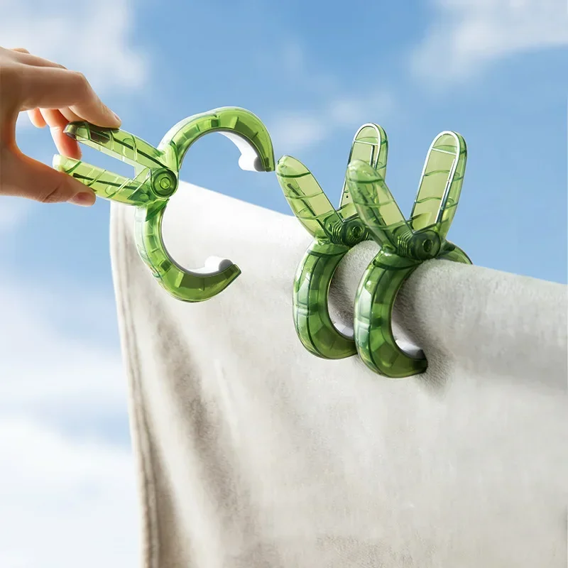 Heavy Duty Beach Towel Clips Plastic Clothes Pins with Strong Anti-Rust Springs Beautiful Laundry Clothespins to Keep Your Towel