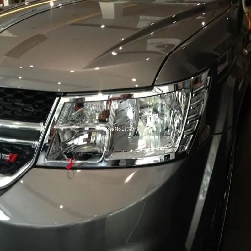 For Dodge Journey Fiat Freemont 2012 - 2016 ABS Chrome Headlight Taillight Front Rear Fog Light door bowl Frame Sticker Cover 2 For Dodge Journey Fiat Freemont 2012 - 2016 ABS Chrome Headlight Taillight Front Rear Fog Light door bowl Frame Sticker Cover 2