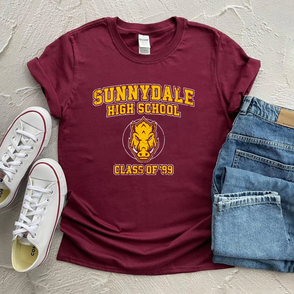Sunnydale Hohe Schule T-Shirt Buffy The Vampire Slayer T-shirt Klasse von 99 Tees Unisex Kurzarm Tshirt Coole Vampire Shirts