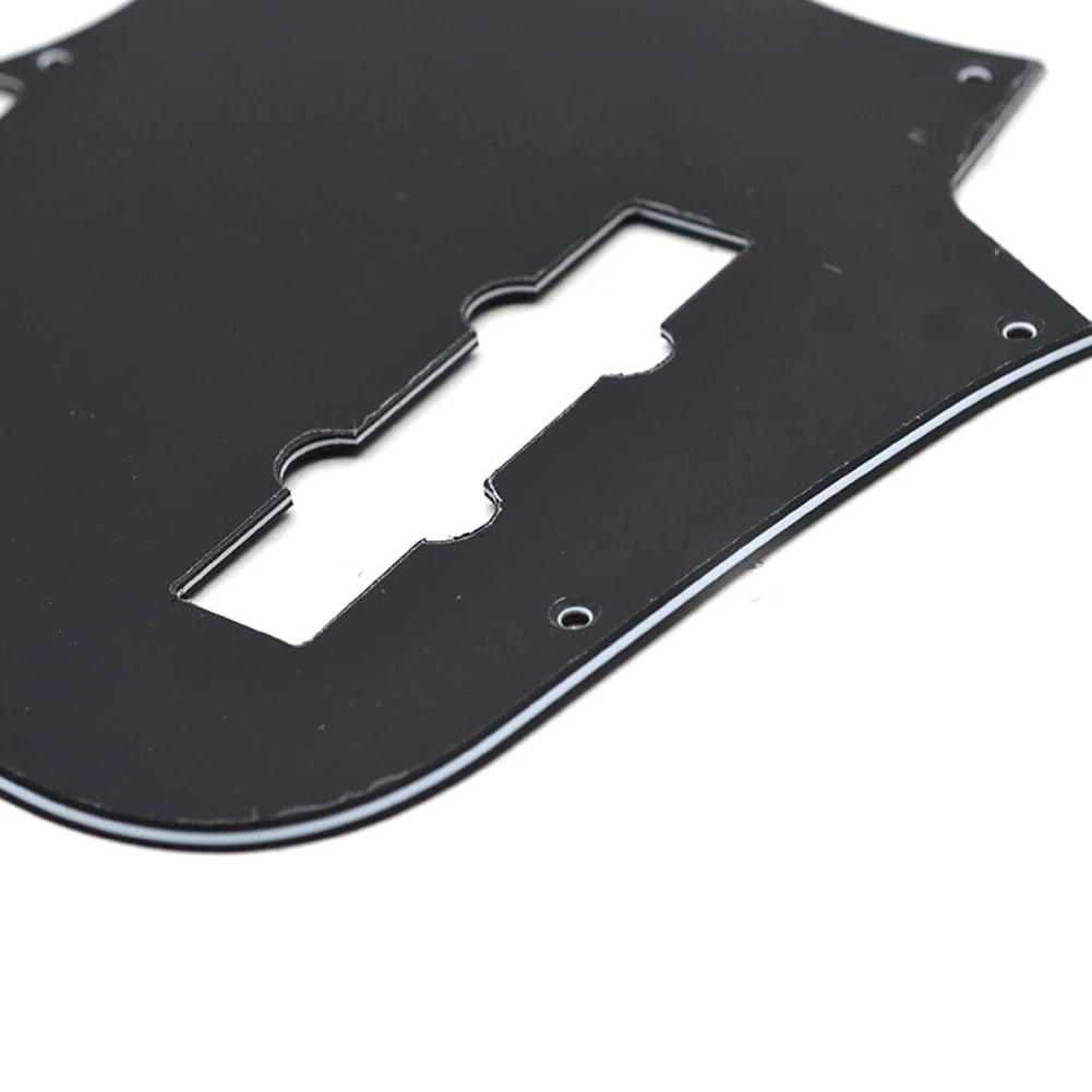 

4 Strings Bass Pickguard 10 Holes Scratch Plate 3 Plys Pick Guard For Jazz Bass Without Truss Rod Adjustment Part At Top