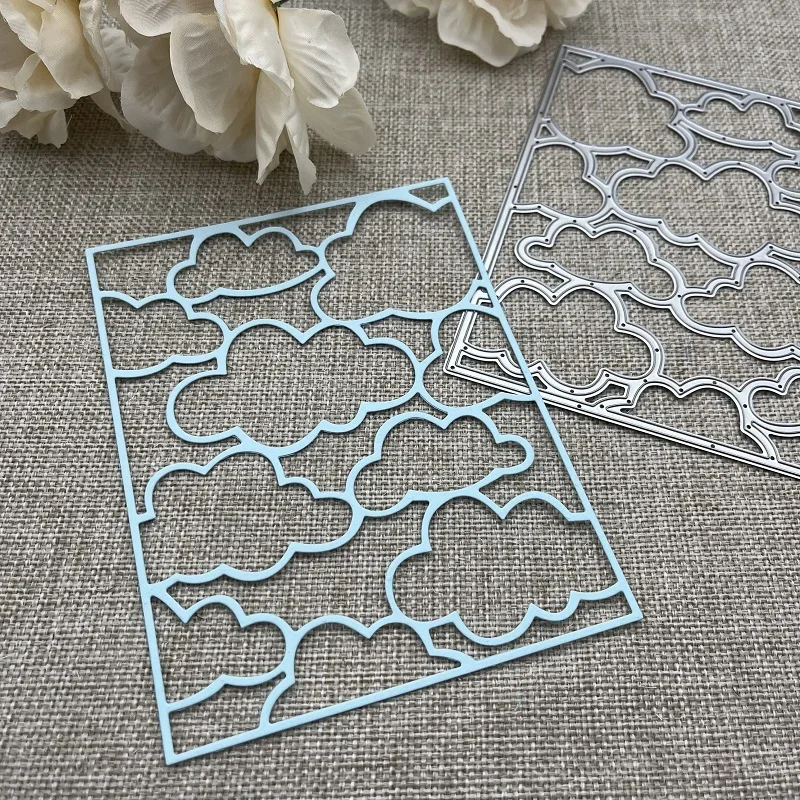 Wolkenrahmen Metall-Stanzformen Schablonen für DIY Scrapbooking Dekorative Prägung Handarbeit Stanzform Vorlage