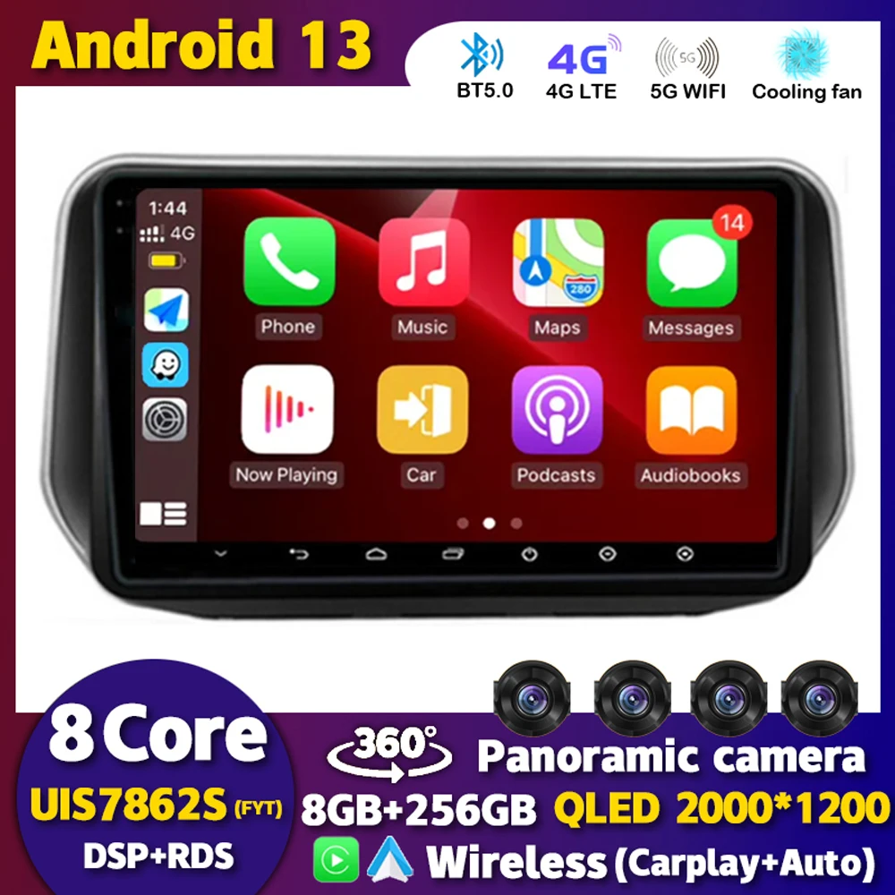 

Android 13 Carplay Auto Car Radio For Hyundai Santa Fe IX45 2018 2019 2020 2021 Navigation GPS Stereo Multimidia Video Player BT