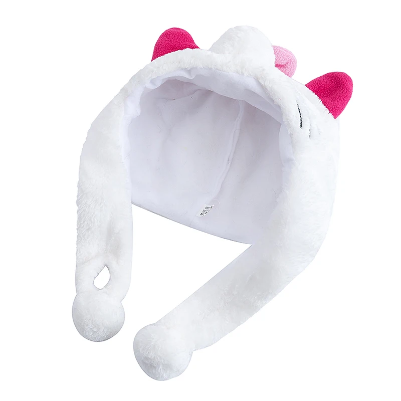 New Style Unisex Decorative Funny 3D Cat Animal Style Hat Mischievous Couple Cap For Man Women Plush Winter Lovely Family Hat