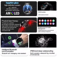 2026 New Laser Therapy ECG+PPG Smartwatch Health Monitor Blood Lipids Uric Acid Heart Rate Tracking Monitoring Men Smart Watches - Image 2