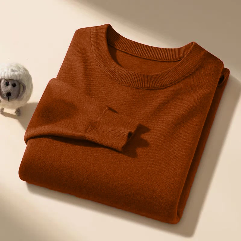 Animal Game Men's Long Cold Blouse Casual Crewneck Sweater Knitwear Thick Pullover Sweaters Outdoor Warm Heavyweight Shirts