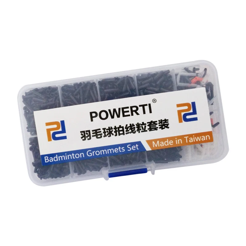 POWERTI badminton racket standard box set, wire protection tube, double connected Ding, single nail, thread nail