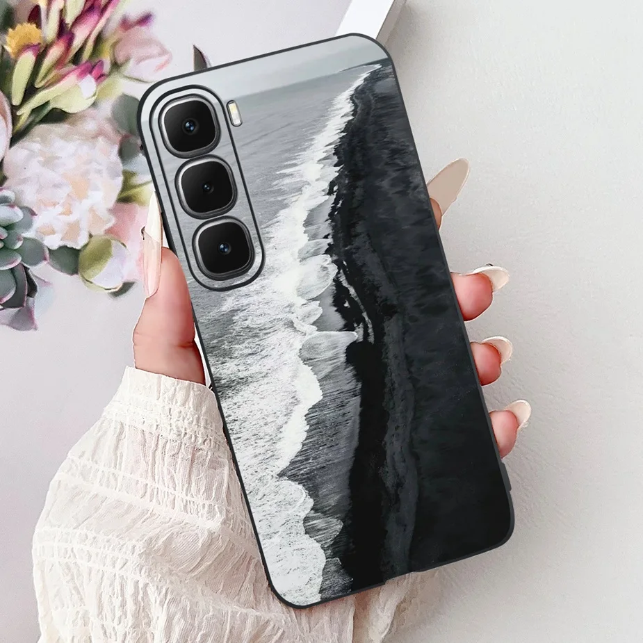 Cute Painted Soft Silicone Phone Case Cover for Infinix Hot 60 Series