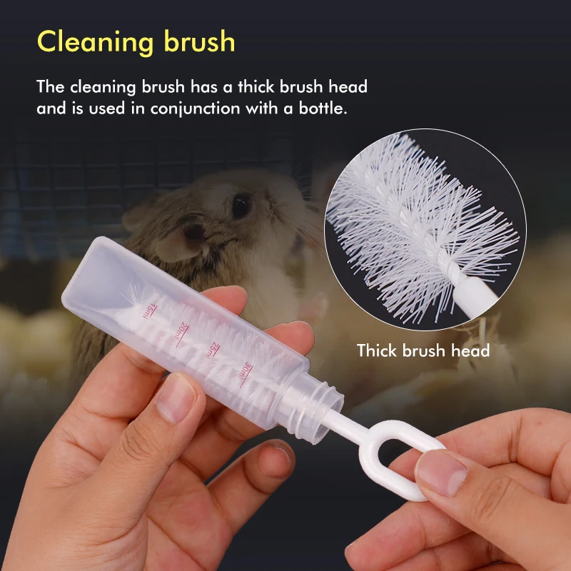 Pet Milk Feeding Bottle Silicone Nipple Baby Hamster Newborn Cat Nursing Drinking Bottle Kitten Puppy Small Animals Feeding Tool 4