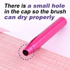 100% Kolinsky Acrylic Nail Brush Oval Crimped Rose Red Handle Professional Good Quality for Acrylic Powder Size 2-16 6