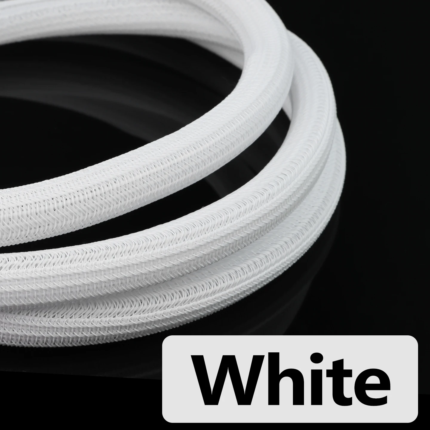 Durable PET Braided Cable Sleeve - Wear Resistant Insulated Wire Organizer