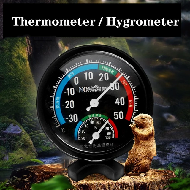 Reptile Terrarium Thermometer Hygrometer Pet Rearing Box Reptile Thermometer  and Humidity Gauge for Reptile Terrariums - AliExpress