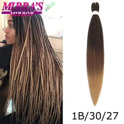 Ombre Jumbo Braiding Hair Extensions - YAKI Straight Synthetic by Mirra's Mirror - 1Pcs/Lot (1B-30-27)