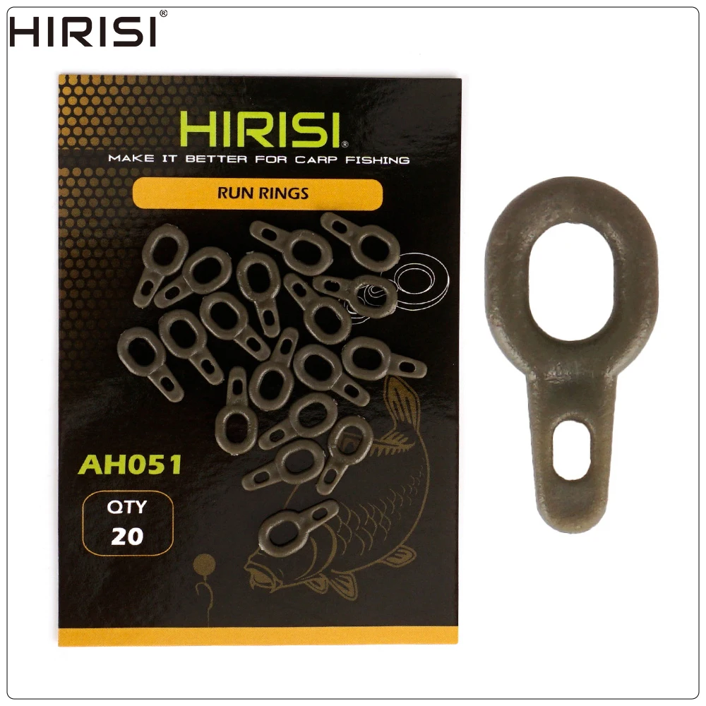 Hirisi 20/40pcs Carp Fishing Run Ring Easy Glide Weight Sinker Clips ...