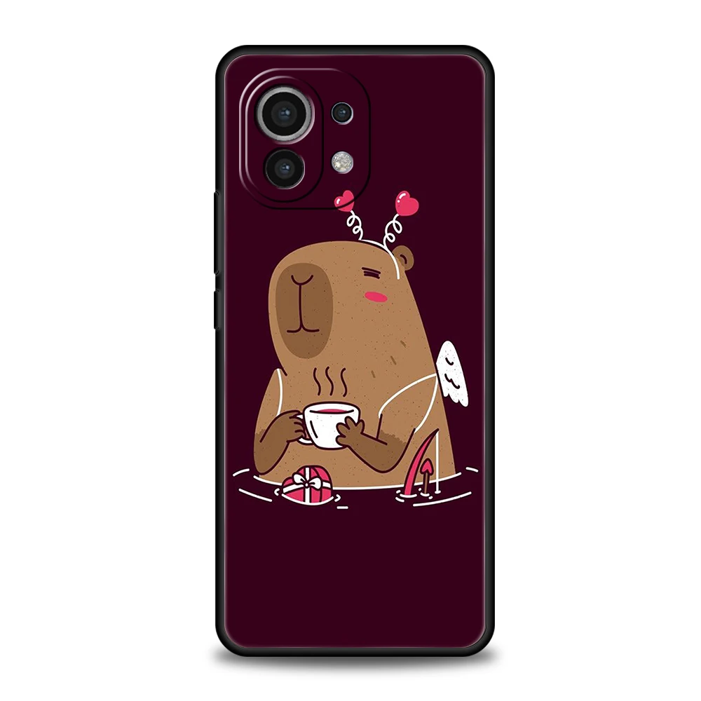 Cute Cartoon Capybara Shockproof Soft TPU Phone Case Cover