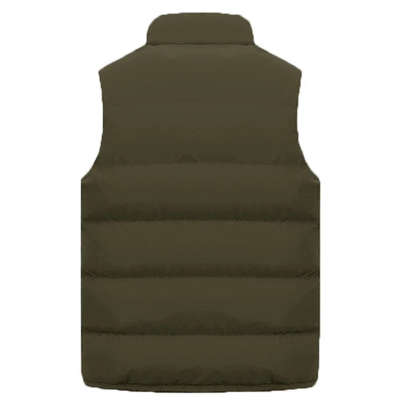 Men's Parkas Coat Autumn Winter Casual Solid Sleeveless Vests Jacket Coats Men Comfort Warm Lightweight Padded Jackets Vest 6XL