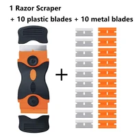 Hob Scraper Blades Cleaning Spatula Glue Ice Remover Razor Window Gap Glass Ceramic Gadgets for Home Spatula Kitchen Hob Cleaner 1