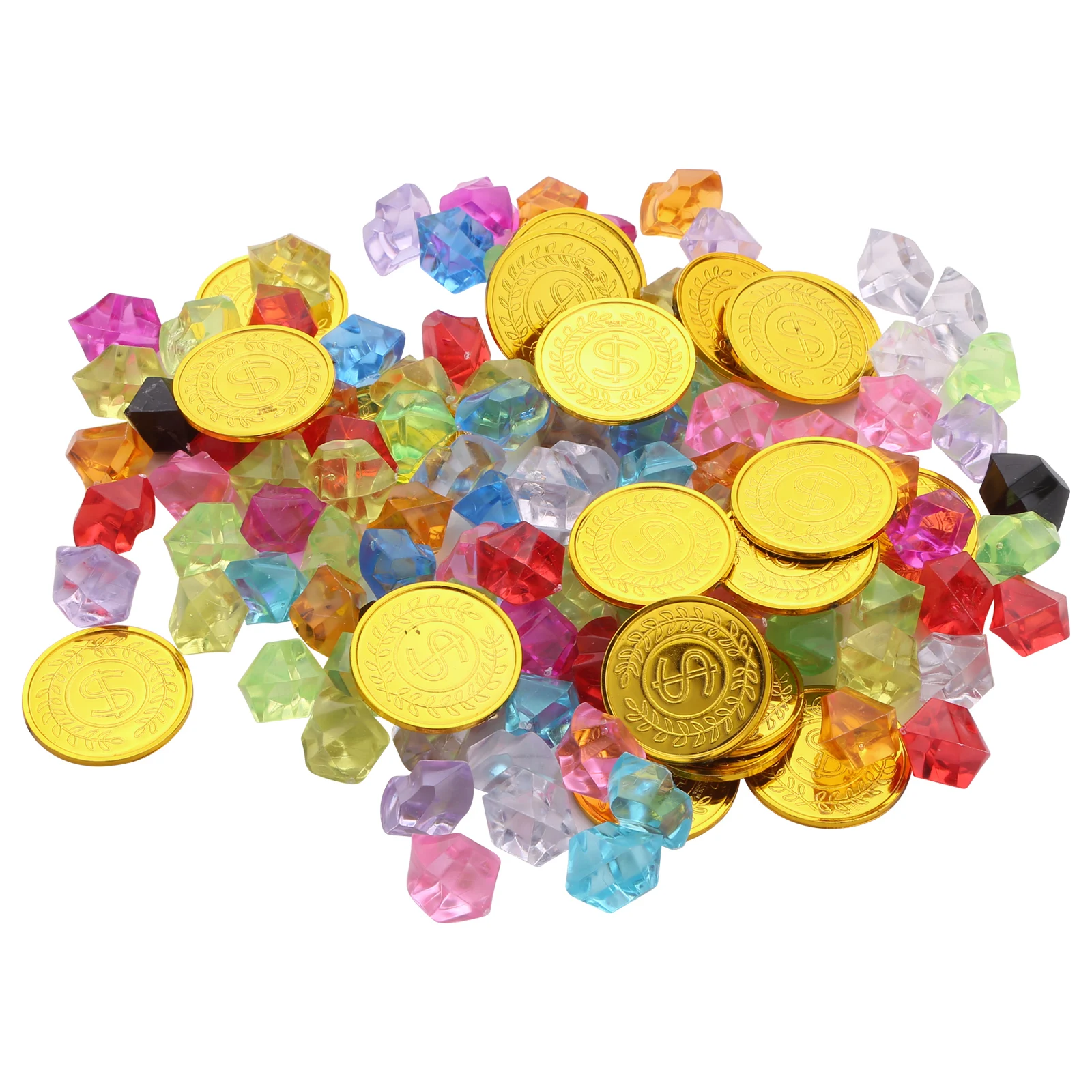 

Kids Escaped Room Playhouse Gem Toy Gold Coins Crystal Pirate Treasure Hunt Pirate Adventure Themed Event Party Decorations Toys