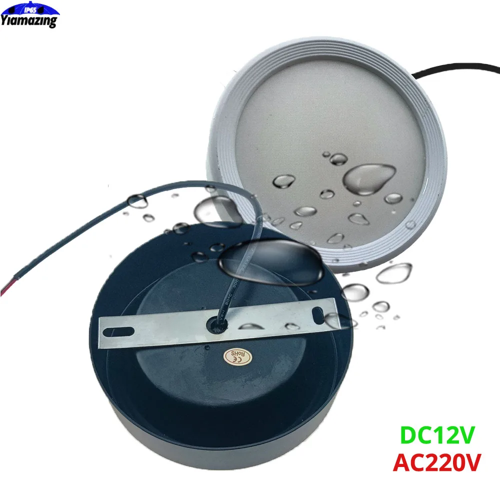 

DC12V Outdoor Waterproof LED Porch Wall Light Surface Mounted Dimmer 7W 9W 12W 15W 18W Balcony Canopy Eaves Wall Ceiling Lamp