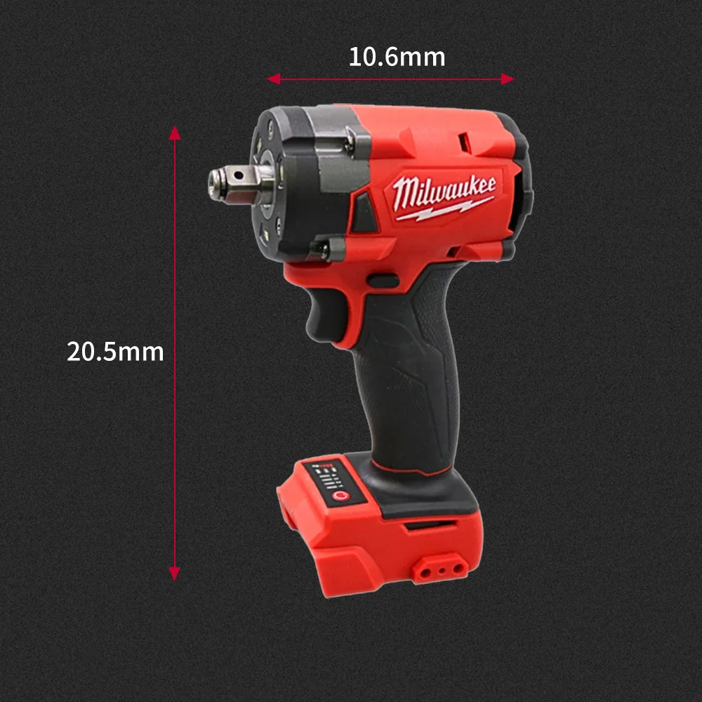 Milwaukee Brushless Cordless Impact Electric Wrench 1/2 Car Repair 3-stage Speed Adjustable Screwdriver 18v Battery Power Tool 4
