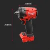Milwaukee Brushless Cordless Impact Electric Wrench 1/2 Car Repair 3-stage Speed Adjustable Screwdriver 18v Battery Power Tool 4