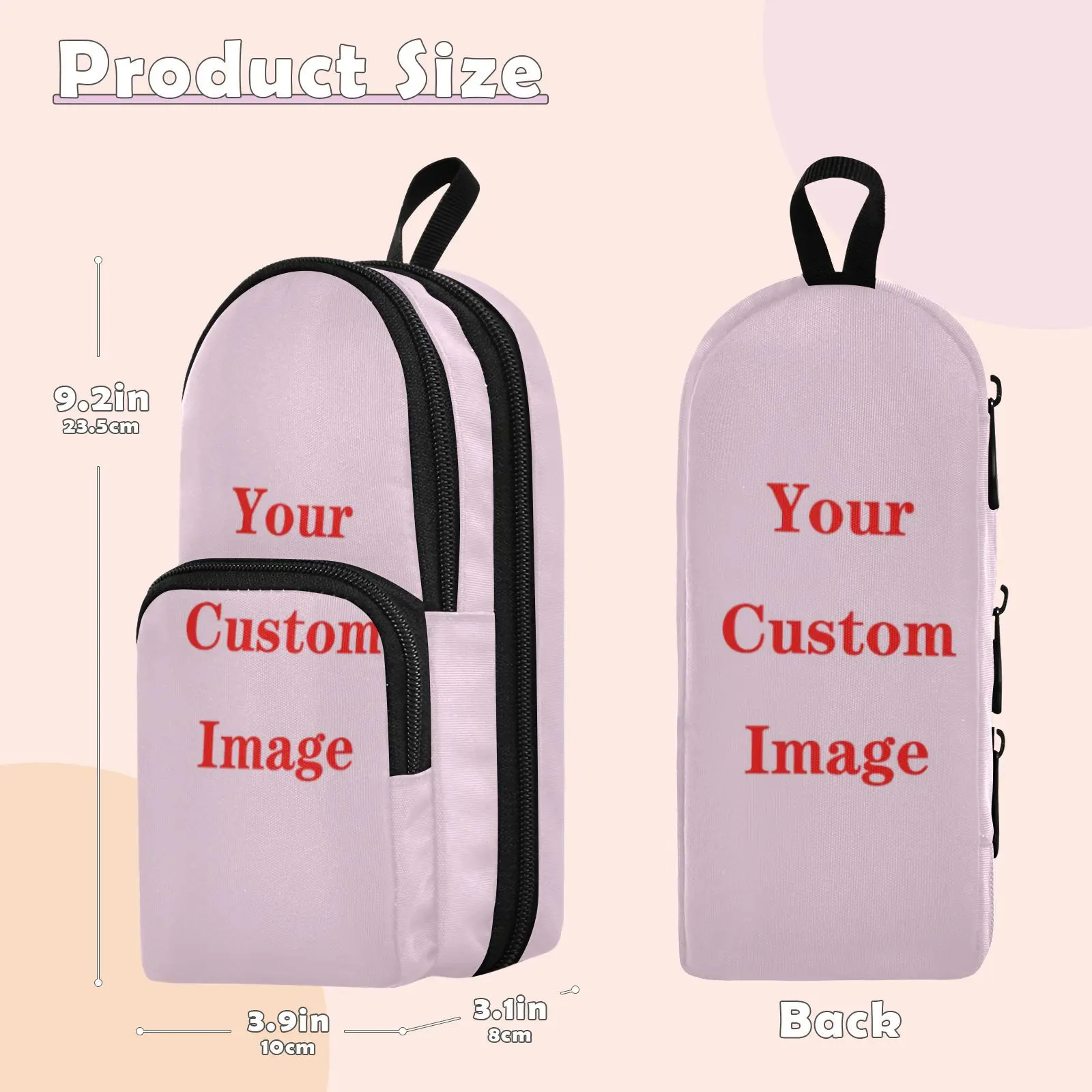 Creative Large-capacity Pencil Case Stationery Custom Image Boy Girl Gift Pencil Case Storage Student School Office Supplies 2