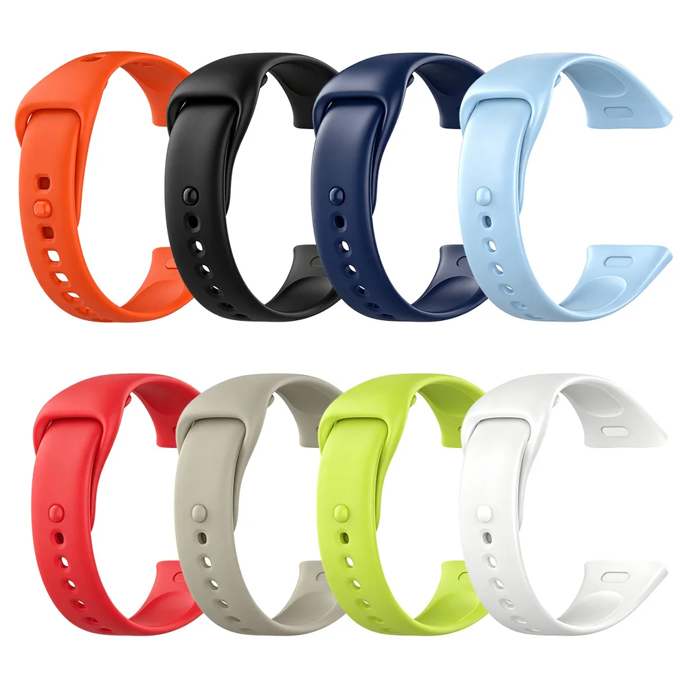 Solid Color Soft Silicone Sport Watch Band - Replacement Wrist Bracelet Accessory