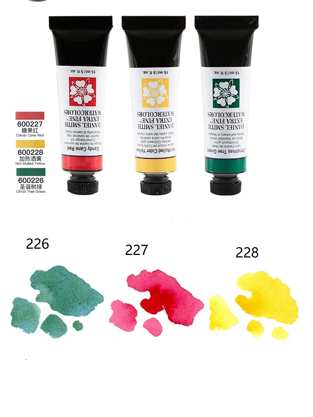 Daniel Smith Watercolor Paint Set Basic Color Christmas Color Mineral 3 Combination 2ml 15ml watercolor painting set watercolor paint watercolor pigment Artist Beginner Art Supplies