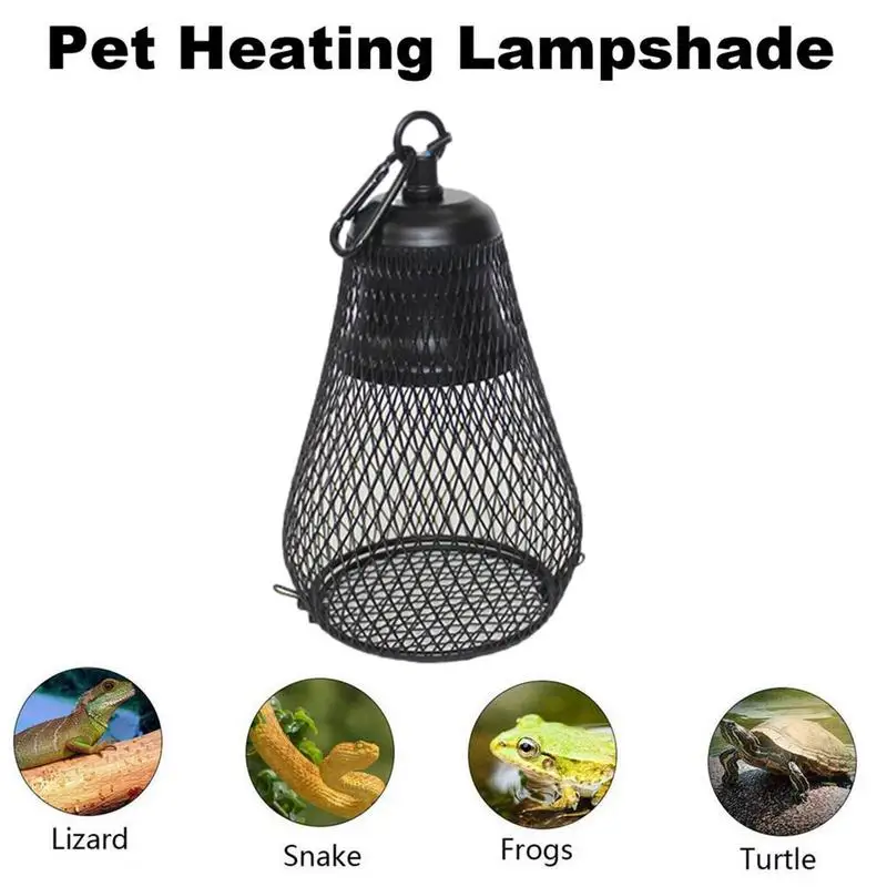 Reptile Anti-Scald Lamp Covers Heating Lamp Lampshade Ceramic Light Bulb Enclosure Safe And Durable Heating Lampshade for reptile heat lamp