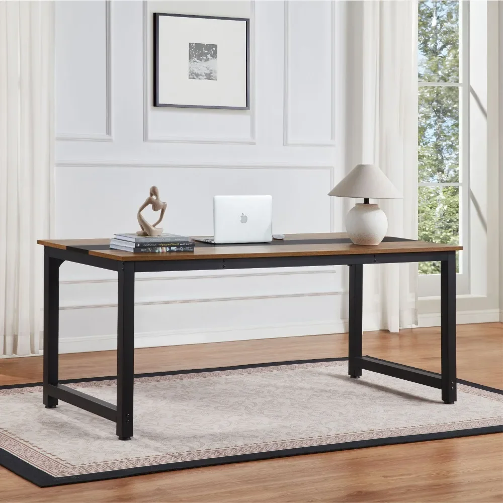Computer Desk Large Office Desk,70.9 Inch Gaming Desks Writing Desks Work Desk for Home Office, Study, Modern Simple Wooden Desk 3