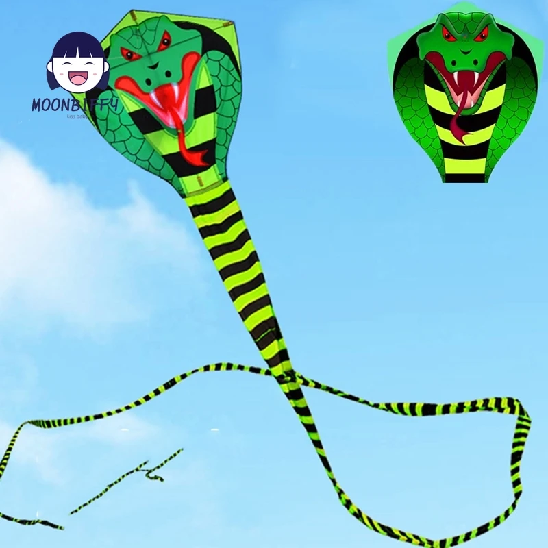 

15m Large Snake Kite Fly String Line Nylon Kite Beach Sports Children Kite Weifang Cobra Kite Factory Ikite Eagle Kite
