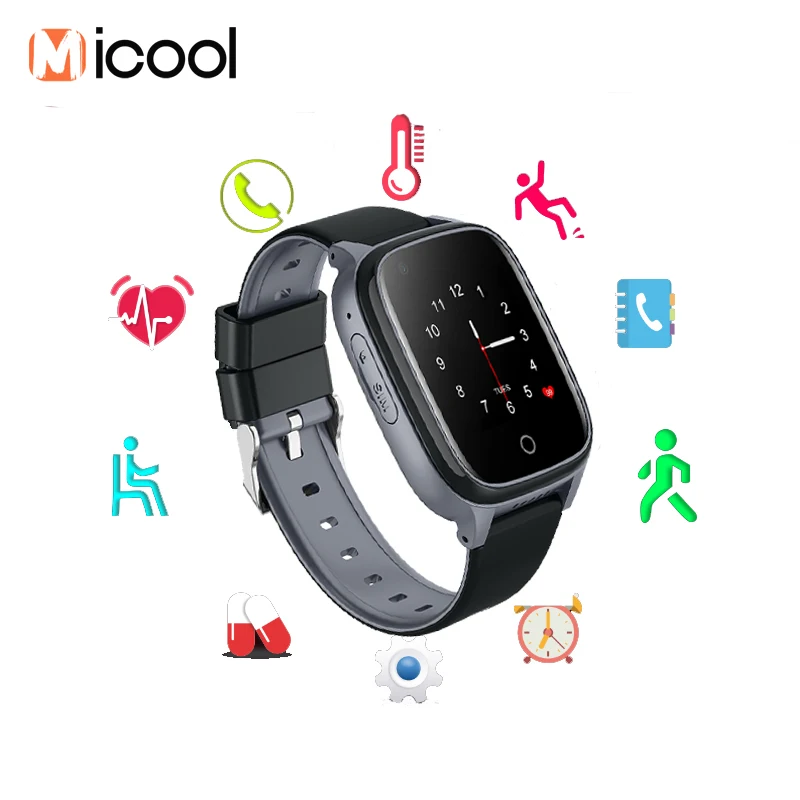 

Smart Watch Elderly 4G Waterproof GPS Tracker Heart Rate Monitor 2-way Call SOS Fall Alarm Phone Watch reloj sos personas mayore