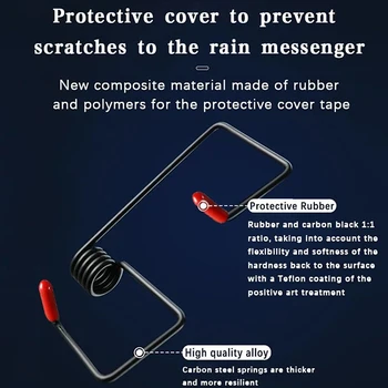 Alternative view of New Car Wiper Booster Spring Universal Intelligent Wiper Arms Alloy Rubber Windscreen Wipers Spring Auto Replaceable Parts Tools