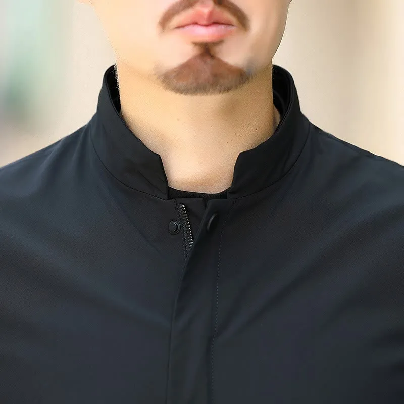 남성용 비즈니스 안전 재킷, 피어싱 방지, 절단 방지, 유연한 폴리머 복합 재료, 절단 방지, 야외 의류
