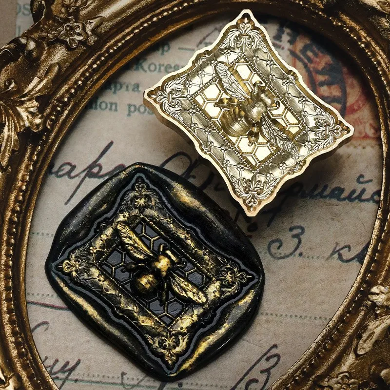 Brass Embossed Lacquer Seal Heads for Stamps and Greeting Cards