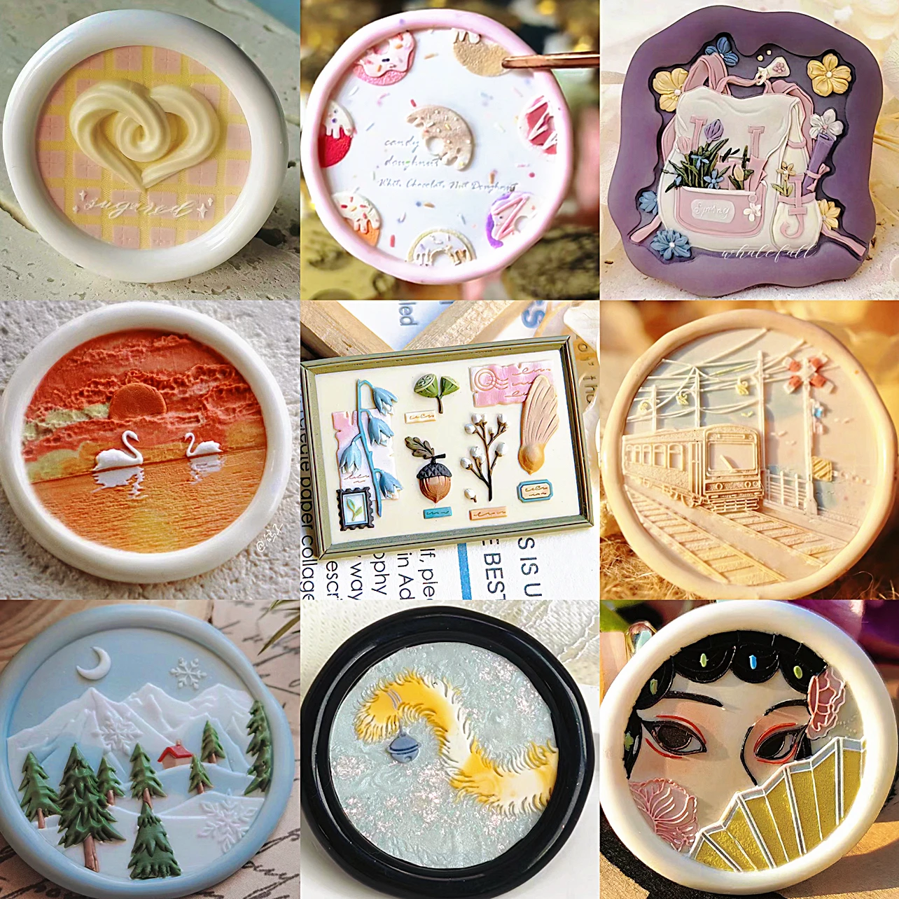 e Enaving Fire Seal Stamp Cute Cartoon Girl Series Relief Handmade Scrapbooking DIY Bronze Cheap Wax Printing