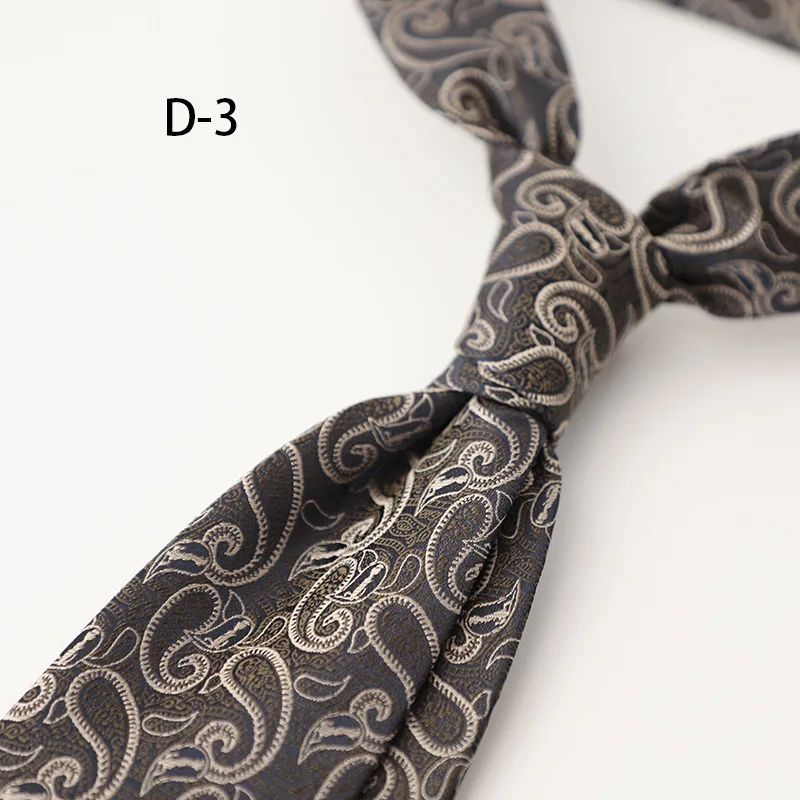 New 8cm Trendy Gentlemen Formal Striped Neck Ties For Men Luxury Red Floral Silky Neckties Wedding Groom Suit Accessories Cravat