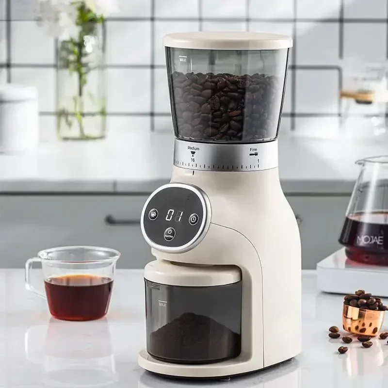 Coffee Bean Burr Mill Grinder, Electric and Automatic Conical Burr Coffee Grinder With 30 Adjustable Grind Settings For 2-12 Cup 3