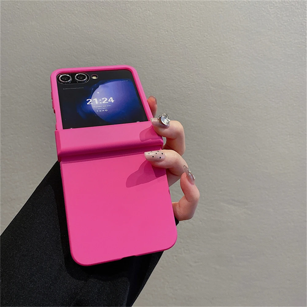 Candy Color Skin Feel Hinge Protective Phone Case Cover