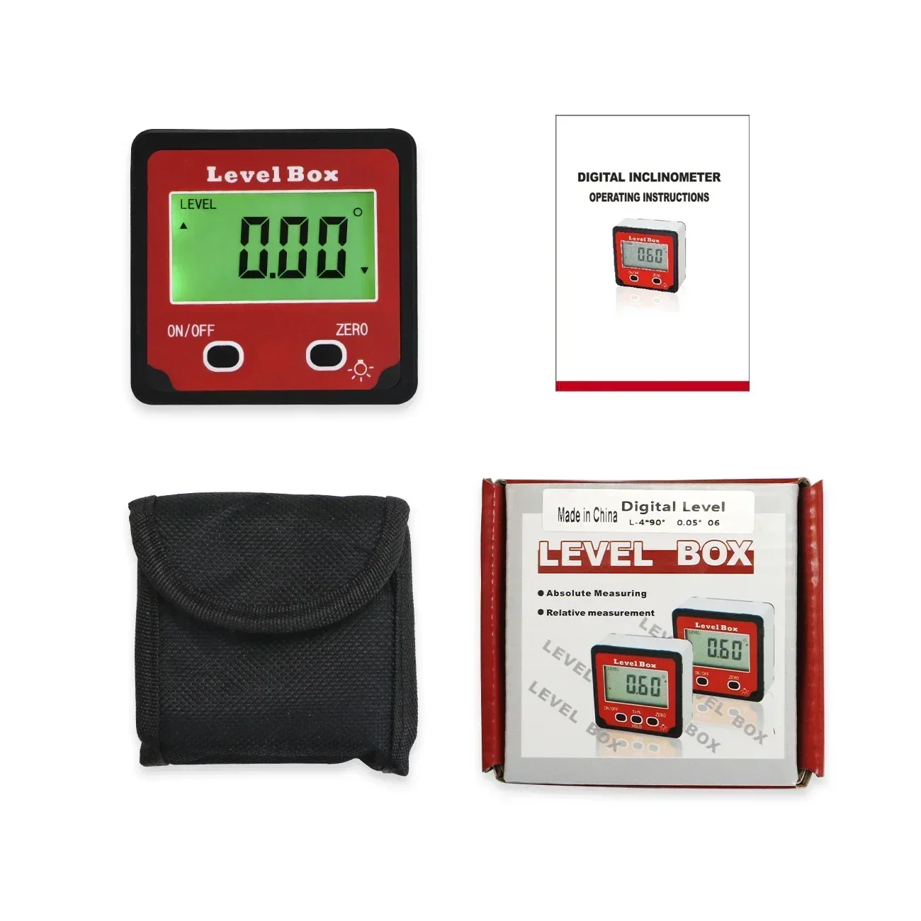 Digital Level Box With Aluminium Framework Protractor Angle Finder Bevel Inclinometer for Woodworking,Table Saw,Construction 6